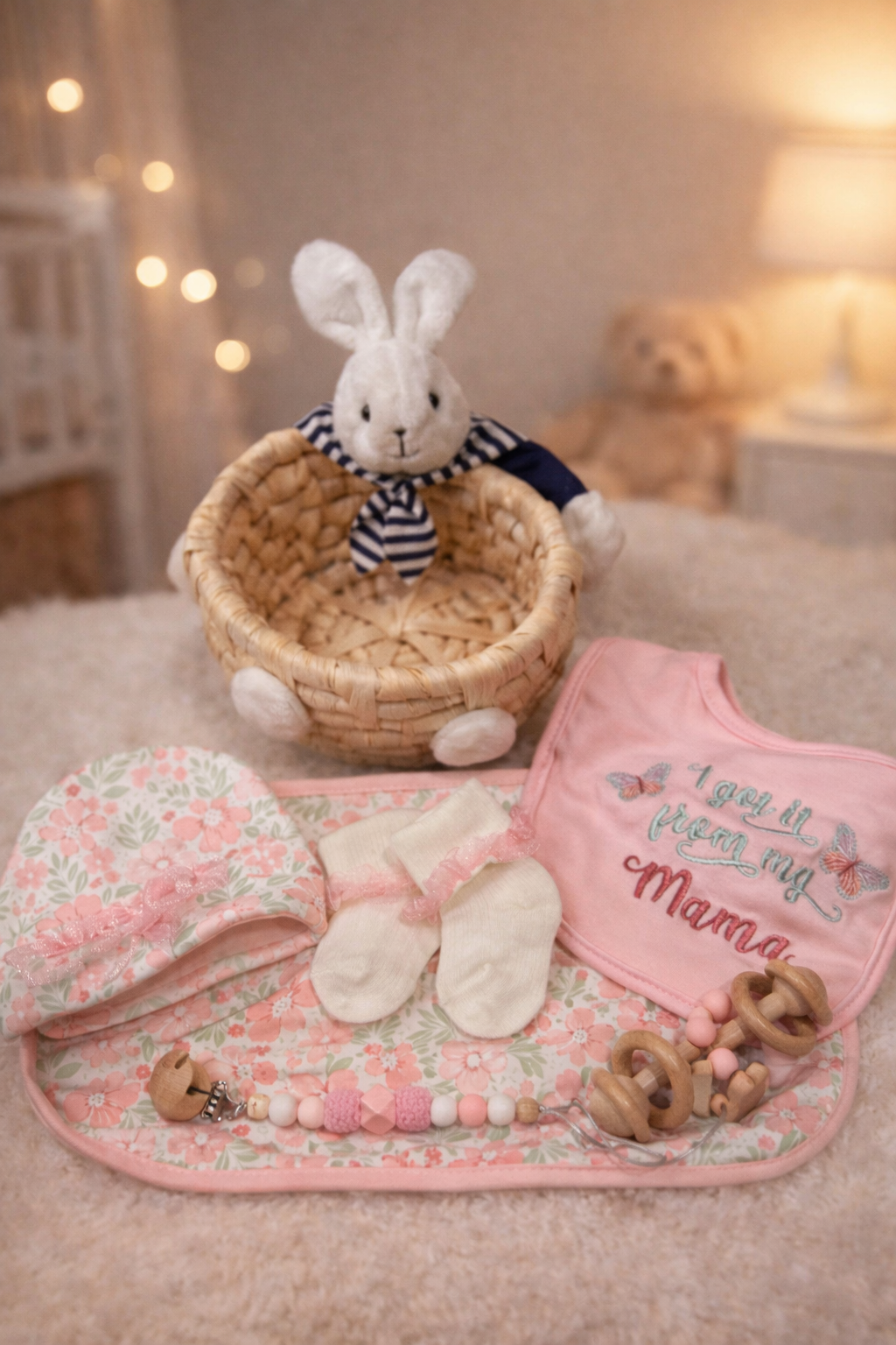 Easter Bunny Neutral Baby Hamper – Shower & Welcome Gift