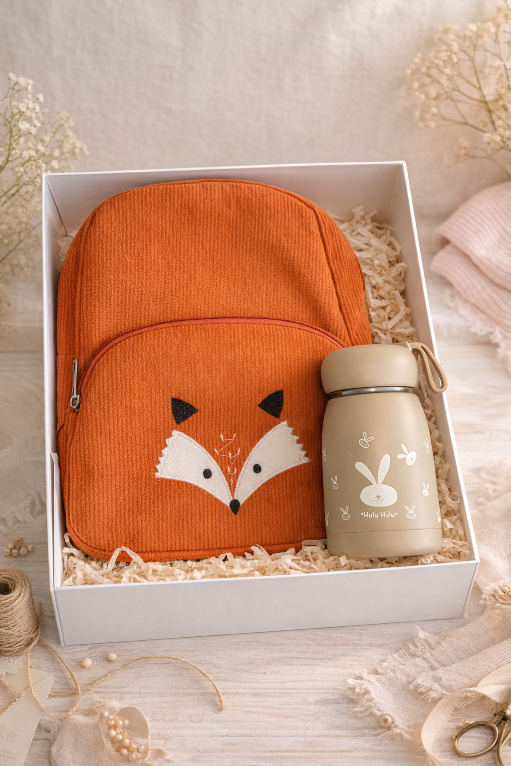 Personalized Kids Backpack & Bottle Gift Box