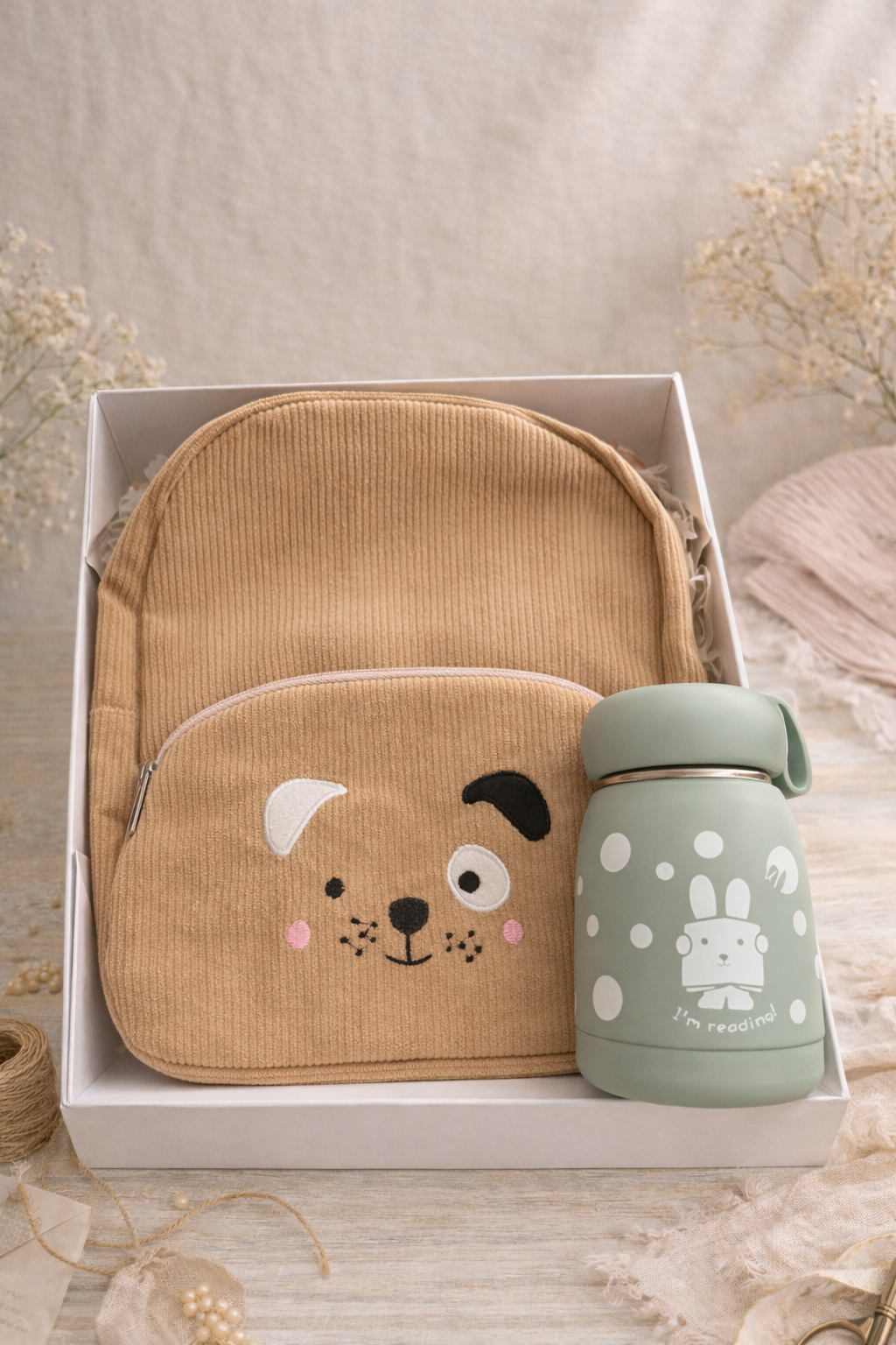 Personalized Kids Backpack & Bottle Gift Box