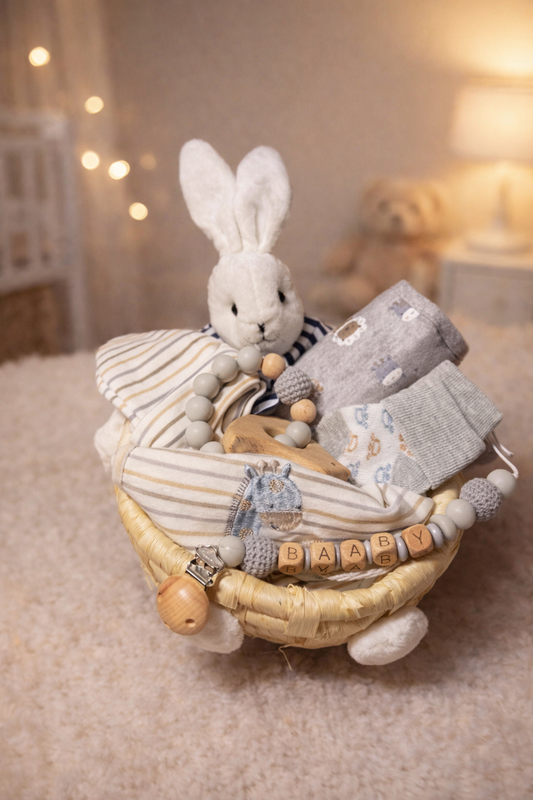 Easter Bunny Neutral Baby Hamper – Shower & Welcome Gift
