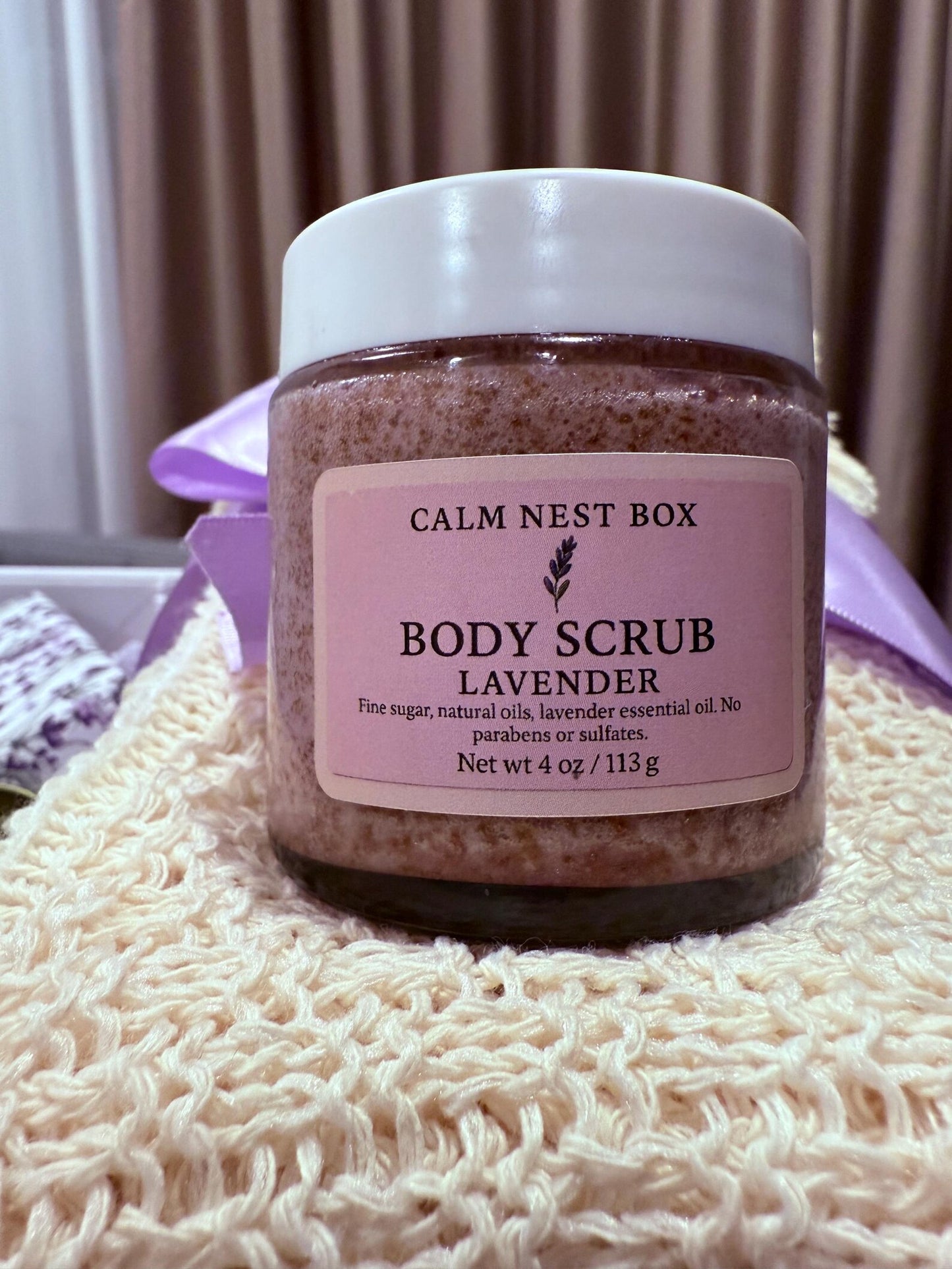 Lavender Spa Gift Box, Knit Blanket, Tumbler, Self-Care Relaxation Set