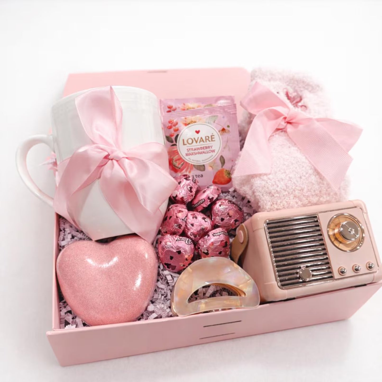Gift Box for Her – Cozy Self Care Set with Mug, Socks & Speaker